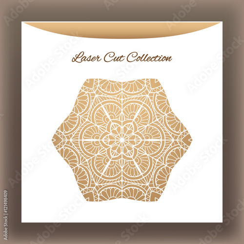 Laser cat decorative mandala от white envelope.