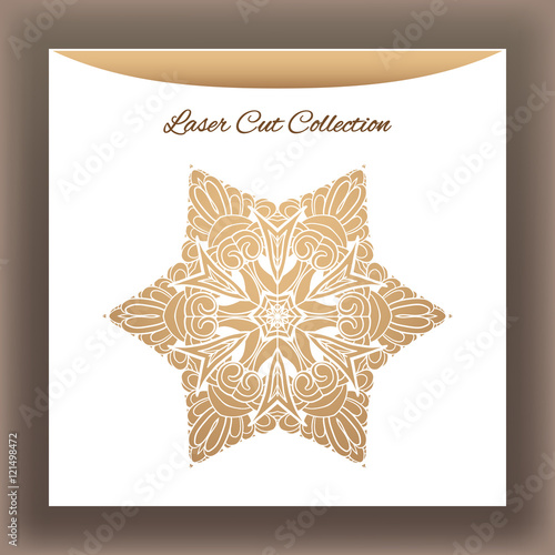 Laser cat decorative mandala от white envelope.