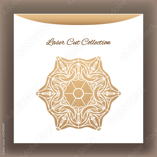 Laser cat decorative mandala от white envelope.