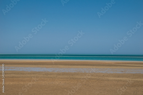 Sand  strand  meer und der Horizont