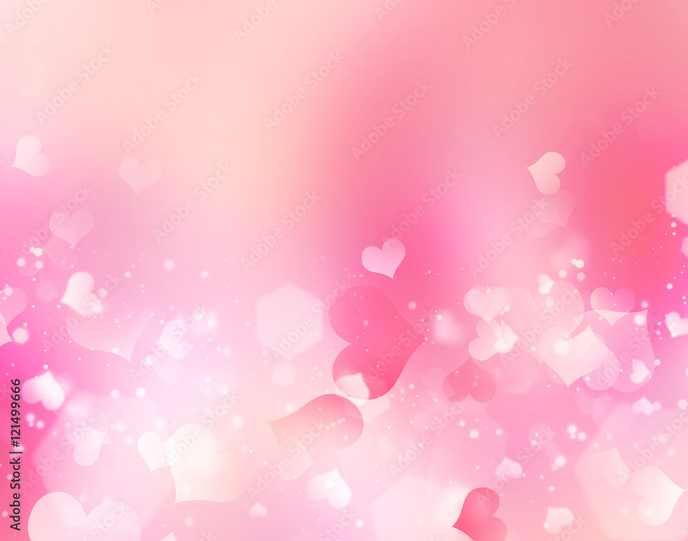 Valentine's day holiday blurred background illustration.