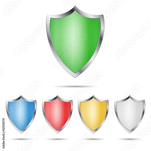 Free Download Set di scudi colorati di protezione  - GFXLoad