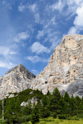 View of Mount Pelmo - southern side (Dolomites)