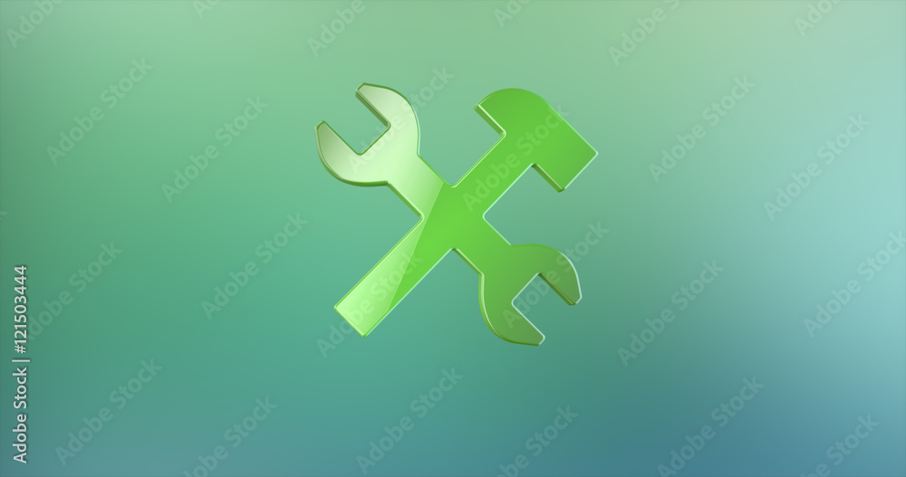 Tools Color 3d Icon on gradient background Tools Color 3d Icon on gradient background