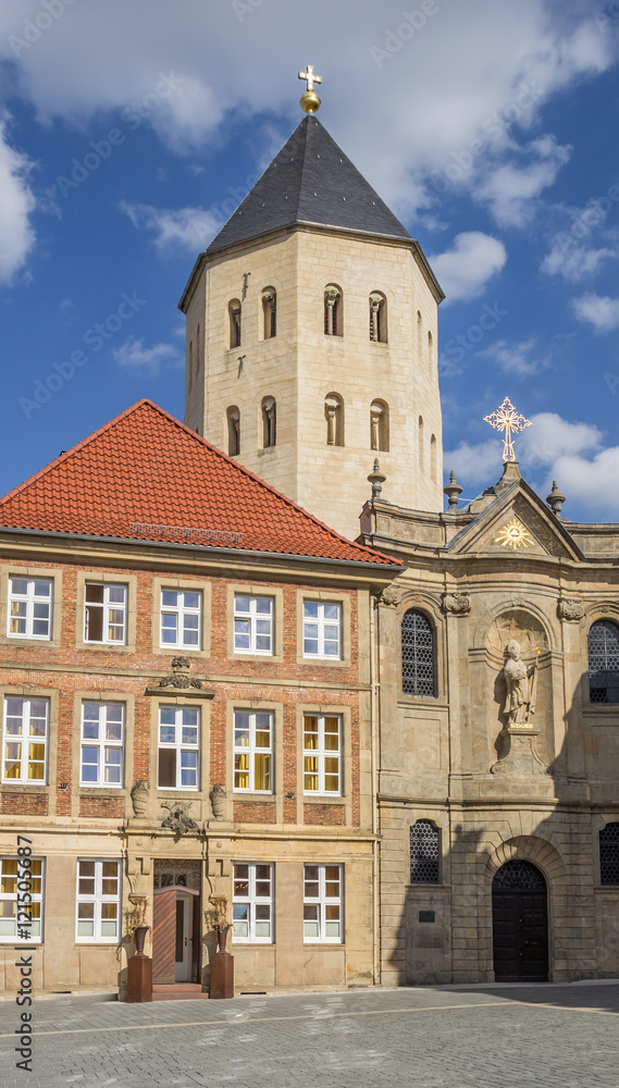 Gaukirche church at the central market square of Paderborn