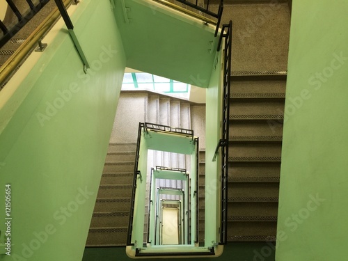 Going down stairs 