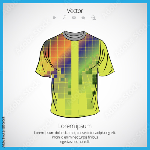 Vector. Man's t-shirt design 