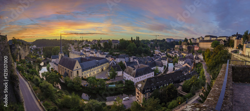 The superb view of the Grund, Luxembourg