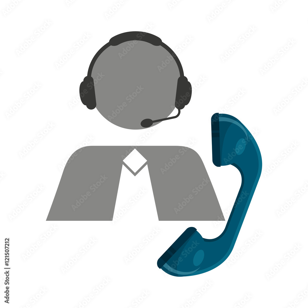 call center operator avatar vector illustration design call center operator avatar vector illustration design