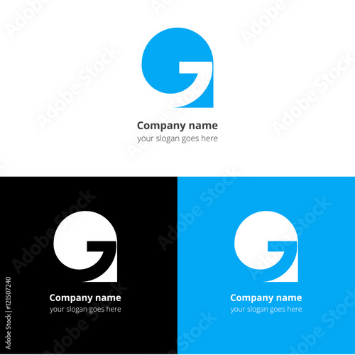 G logo, icon flat and vector design template.