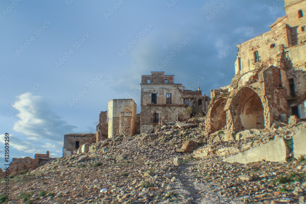 Fototapeta premium Craco, La città fantasma.