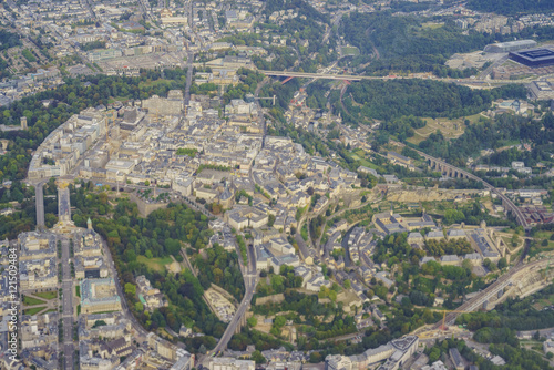 Aerial view of the Luxembourg city