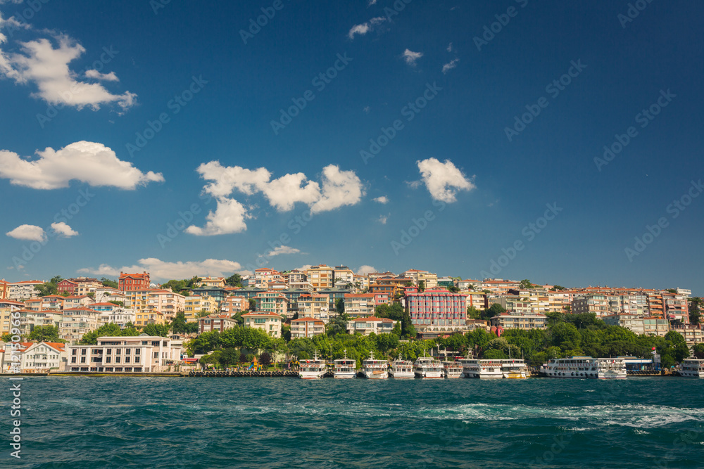 View from ferry in Istanbul