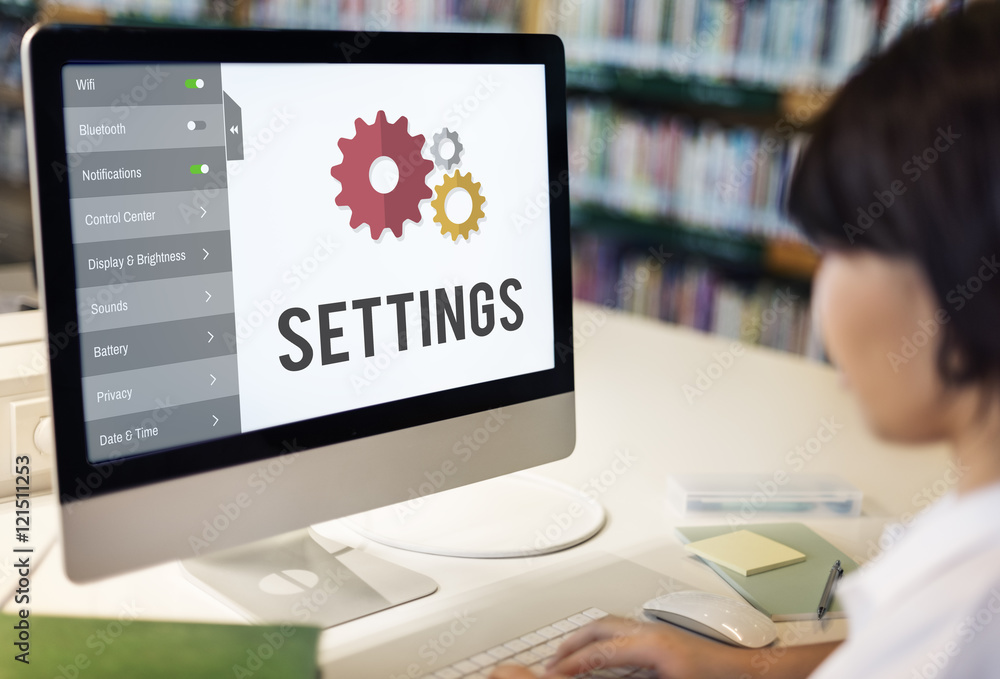 Settings Configuration Setup Tools Concept Settings Configuration Setup Tools Concept