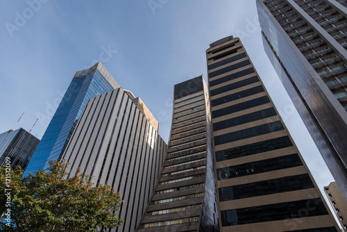 Modern Architecture Office Buildings in Paulista Avenue in Sao Paulo