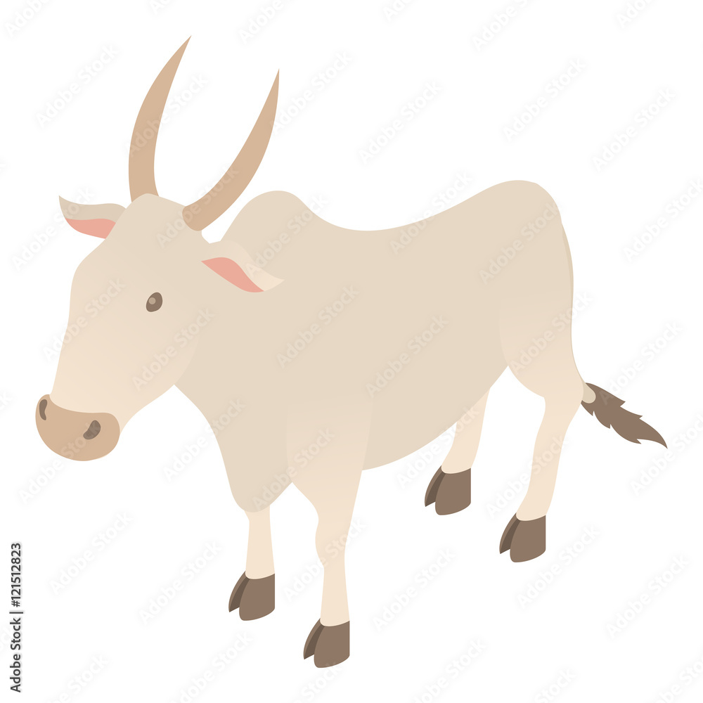 Cow icon in cartoon style isolated on white background. Animals symbol vector illustration Cow icon in cartoon style isolated on white background. Animals symbol vector illustration