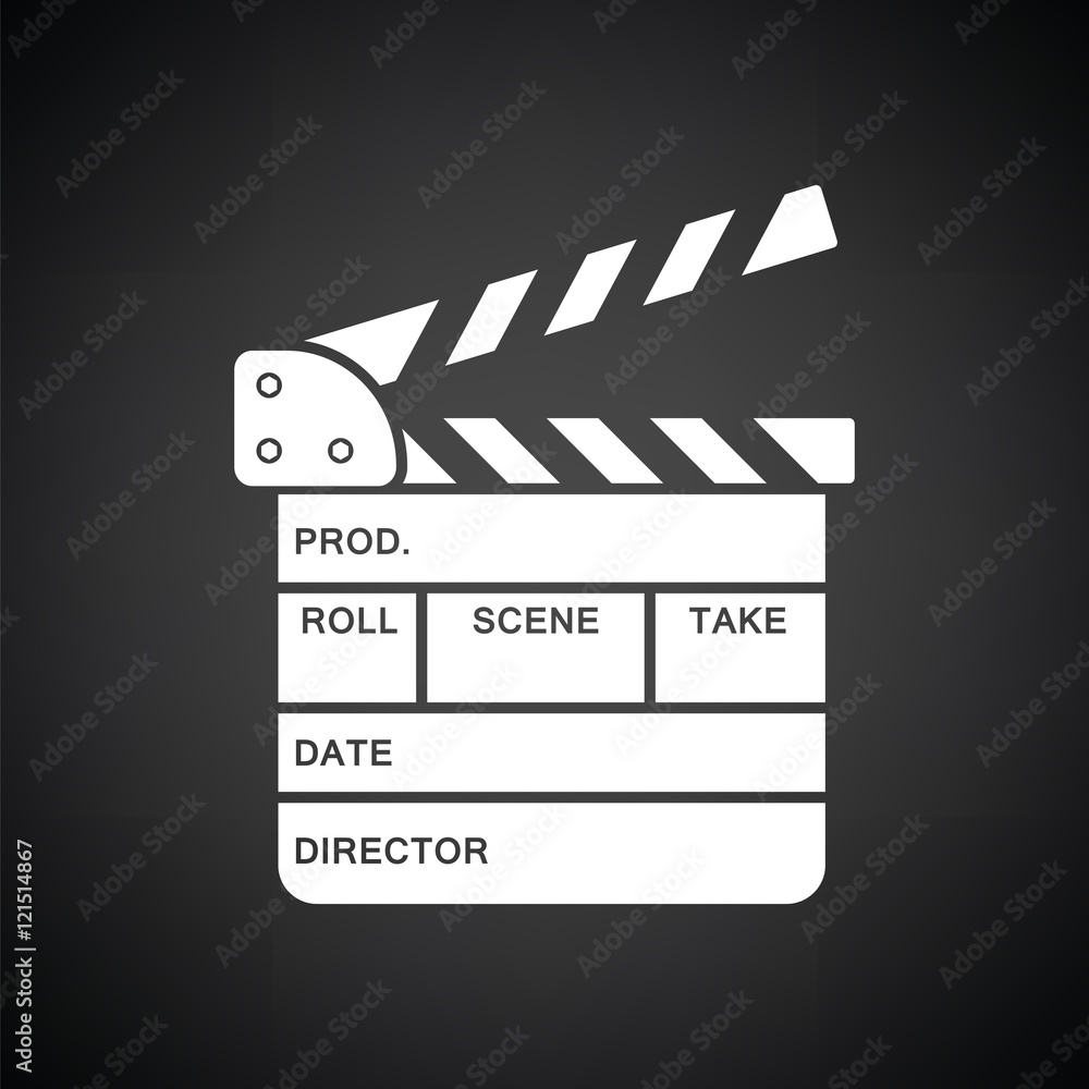 Obraz premium Clapperboard icon