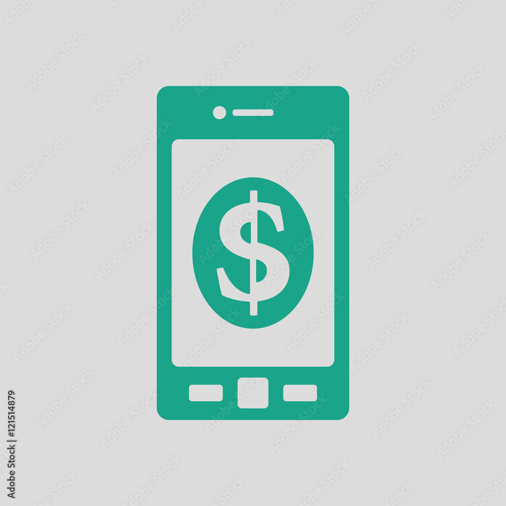 Smartphone with dollar sign icon Smartphone with dollar sign icon