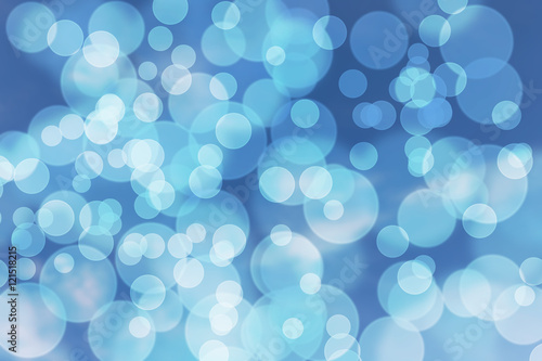 Beautiful blue color of bokeh for using wallpaper background