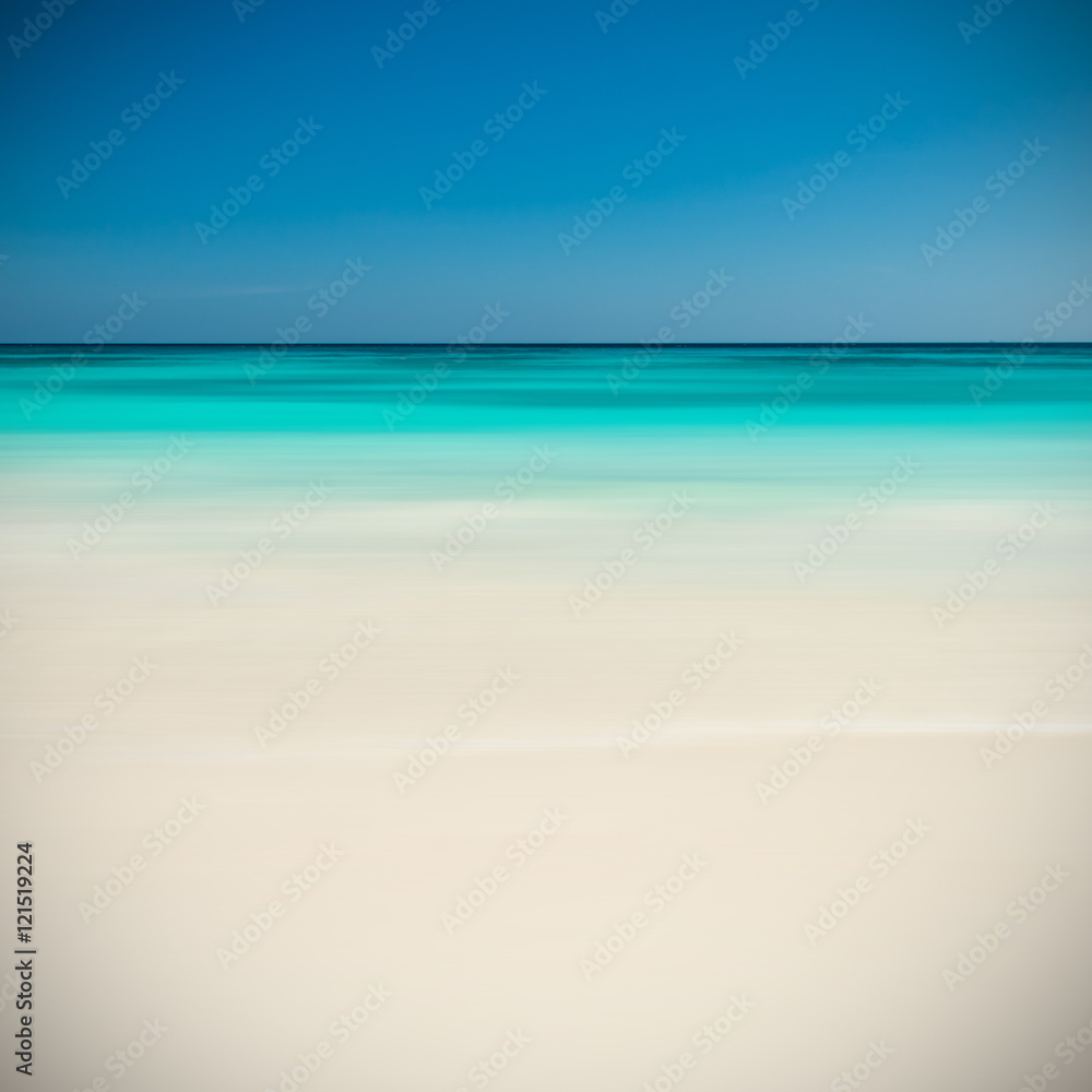 Fototapeta premium Abstract beach scene blurred background