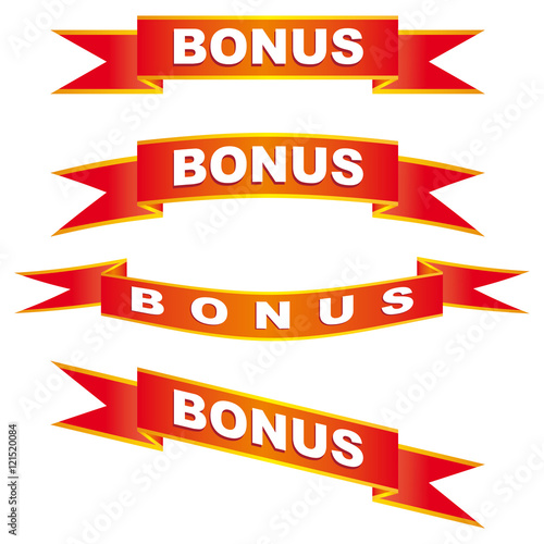 set of colorful vector ribbons