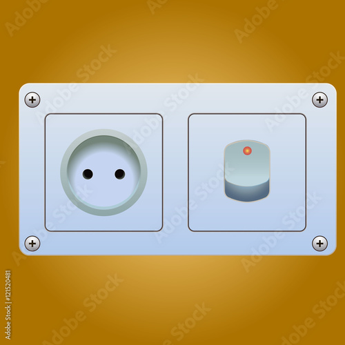 Power point or power outlet for Australia in vector format