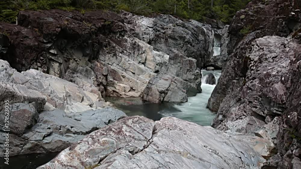 Beautiful waterfall in Vancouver island, Canada Beautiful waterfall in Vancouver island, Canada