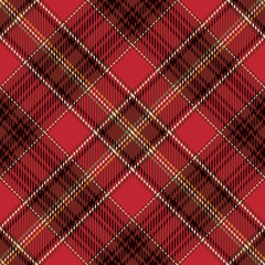 Wandcirkels Bordeaux patronen Naadloos tartan ruitpatroon Schotse stijl  © vectorchoice