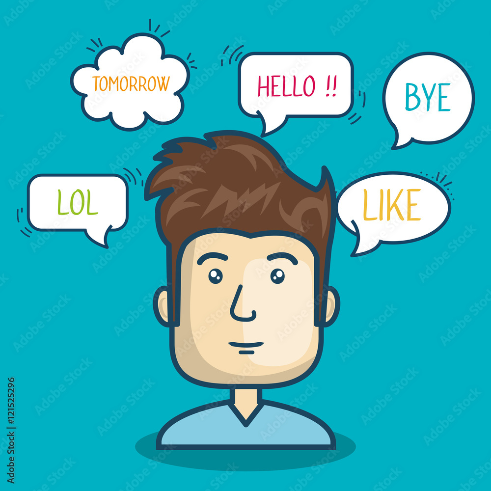 cartoon character bubble speech talk graphic vector illustration eps 10 cartoon character bubble speech talk graphic vector illustration eps 10