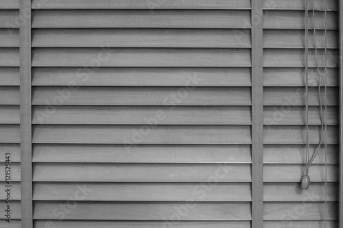 Wooden Blinds Background. Horizontal view. home decoration concept with wood jalousie close up