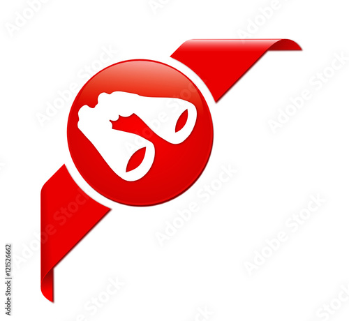 recherche jumelles sur bannière coin rouge