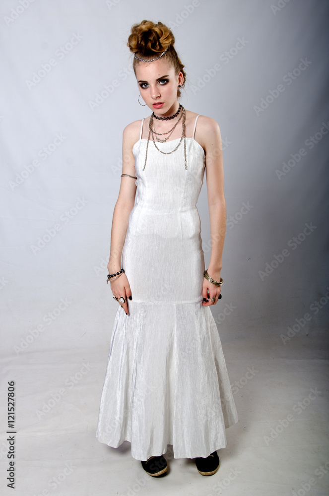 the bride in rock style