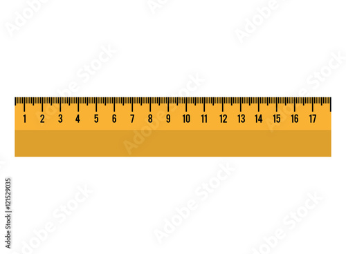 cartoon ruler tool school graphic vector illustration eps 10