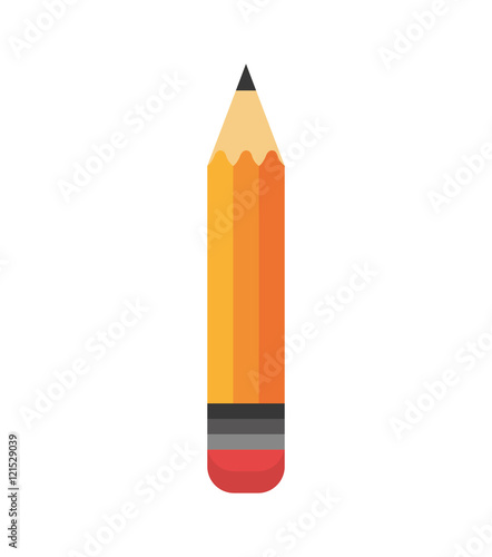 cartoon pencil write school design vector illustration eps 10 photo