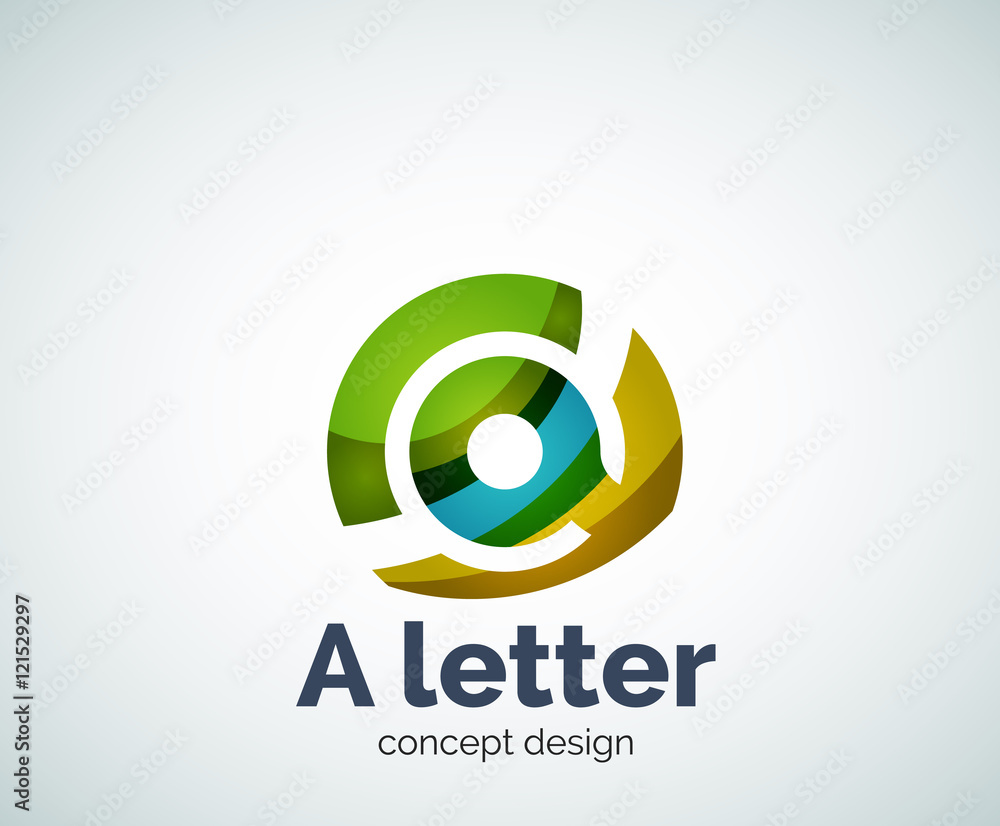 Vector A letter concept logo template Vector A letter concept logo template