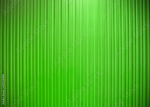 Metal wall vertical line texture Green color.