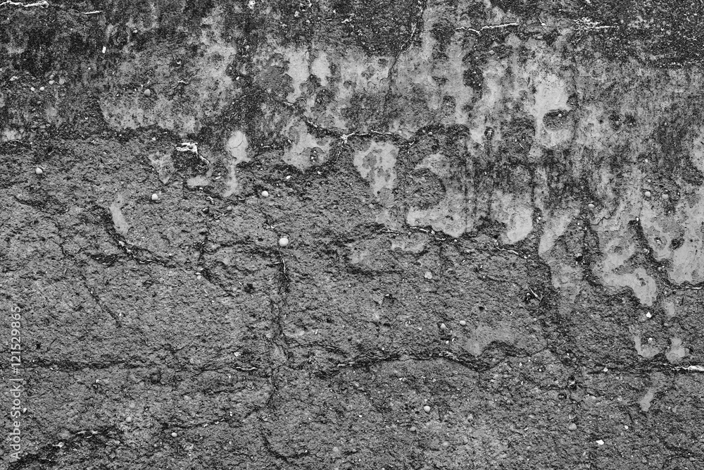 Fototapeta premium Wall fragment with scratches and cracks