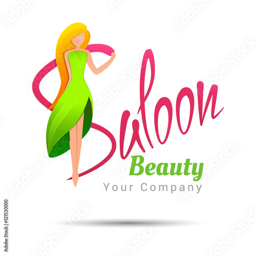 Beauty Saloon icon. Vector logo design illustration. Template for your business company. Creative abstract colorful concept.