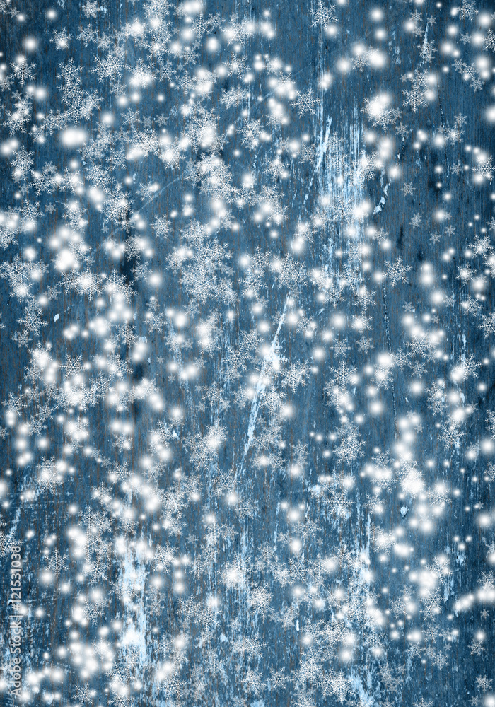 Fototapeta premium Christmas background with snowflakes