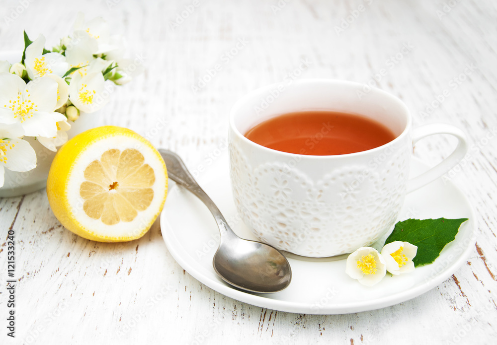 Cup of tea with jasmine Cup of tea with jasmine