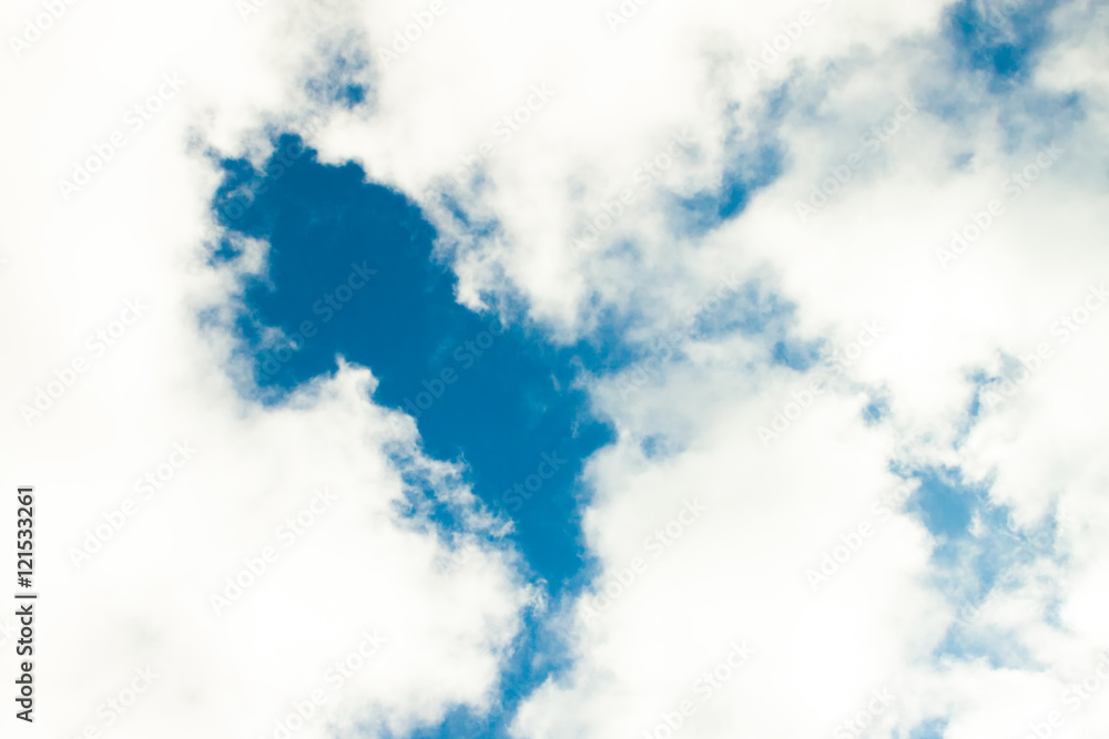 Obraz premium Blue sky with clouds background