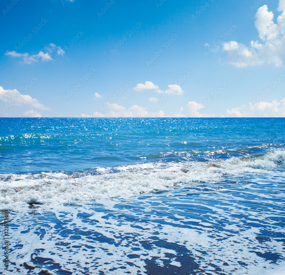 Fototapeta premium Sea view from tropical beach