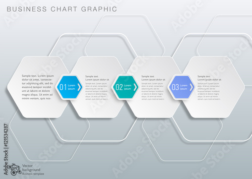 Infographics Vector Background Honeycomb Structure