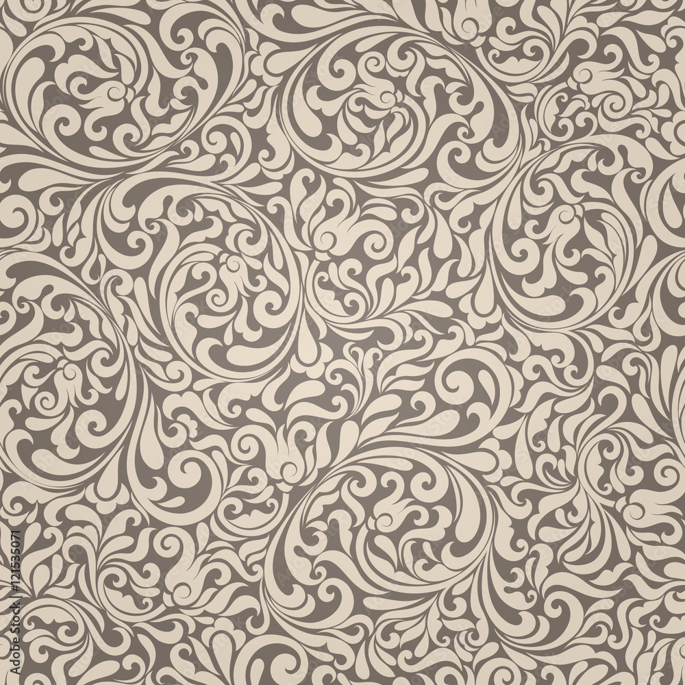 Seamless background of light beige and brown color in the style of Damascus Seamless background of light beige and brown color in the style of Damascus