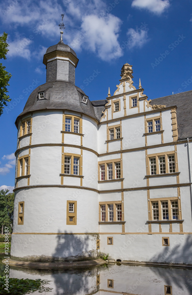 Corner tower of the Nauhaus castle in Paderborn