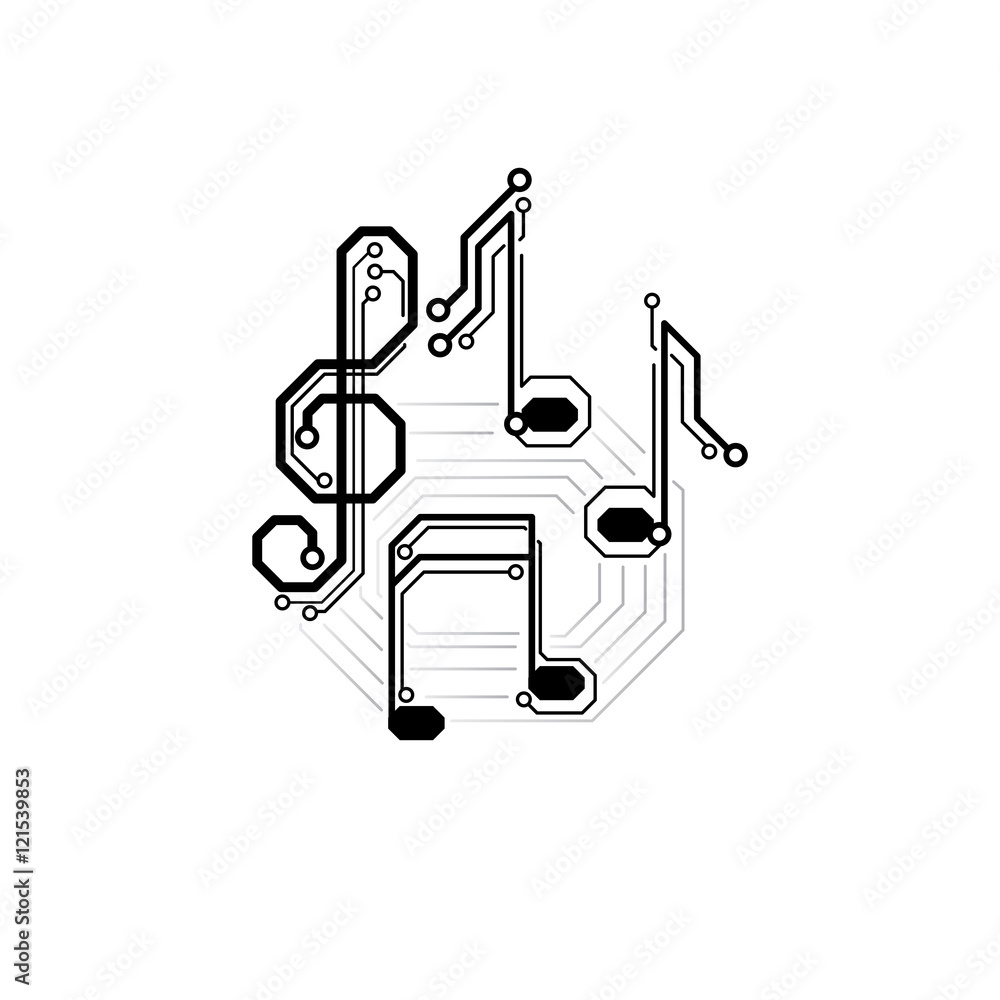Musical Program Vector Electronic Music Vector