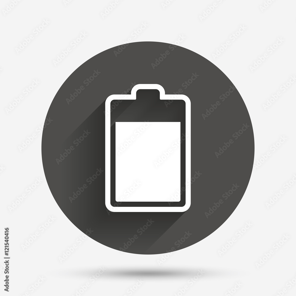 Battery level sign icon. Electricity symbol. Battery level sign icon. Electricity symbol.