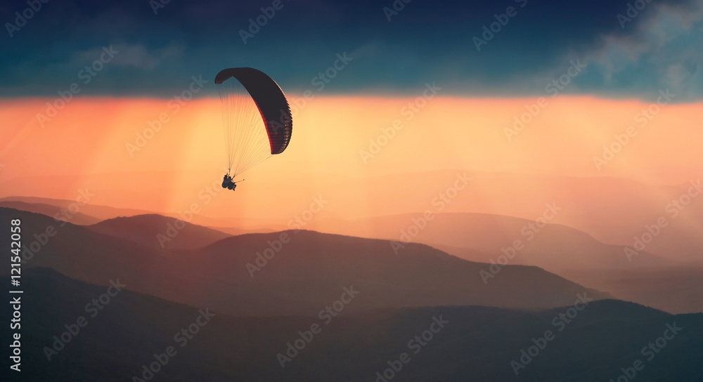 Flying above the foggy hills Flying above the foggy hills