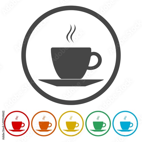 Coffee cup icon, vector.