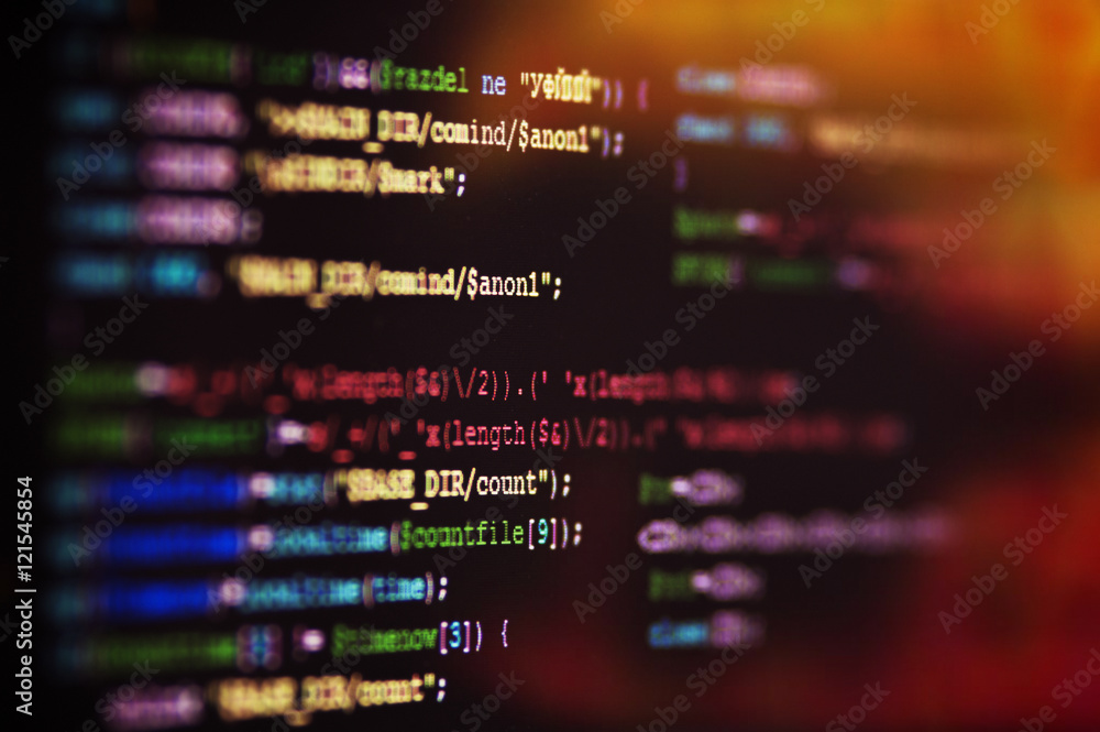 Software computer programming code abstract technology background Stock ...